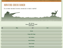 Tablet Screenshot of hunterscreekranchtx.com